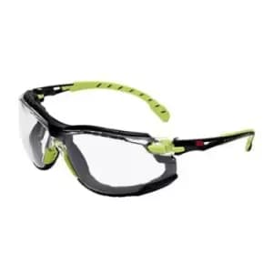 Image of 3M S1201Sgafkt-Eu Safety Glass, Clear, Anti Fog, Blk/grn