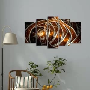 Image of 5ABSMDF-7 Multicolor Decorative MDF Painting (5 Pieces)