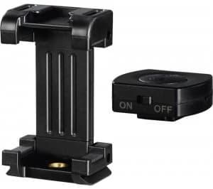 Image of HAMA Pro II Tripod Smartphone Holder - Black