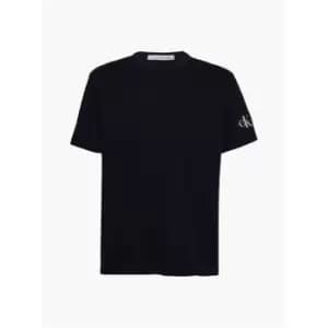 Image of Calvin Klein Jeans Badge Waffle Tee - Black