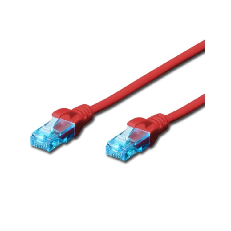 Image of FDL 0.25M CAT.5e UTP PATCH CABLE - RED