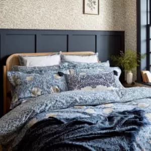 Image of William Morris Pimpernel Kingsize Duvet Cover, Woad Blue