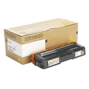Image of Ricoh 407719 Yellow Laser Toner Ink Cartridge