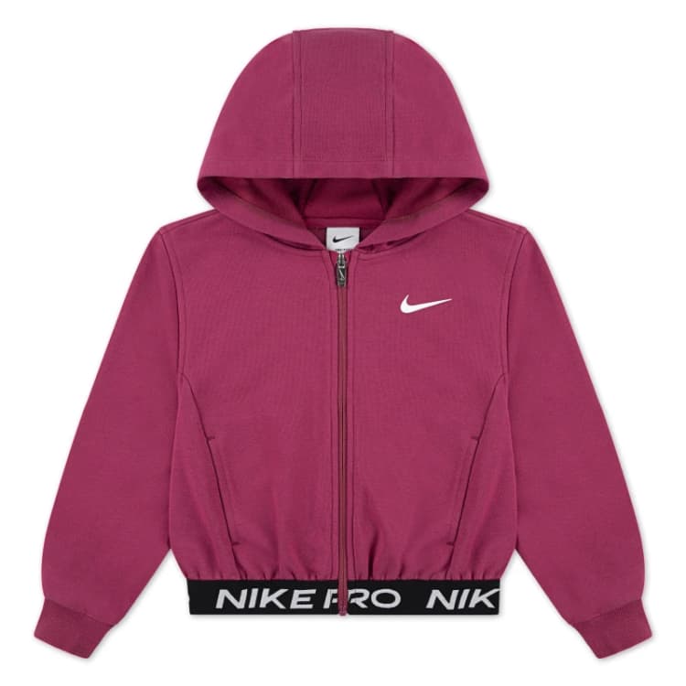 Image of Nike Pro FZ Flc HDY In54 Zip Hoodies 2-3 Yrs Red 33200008125