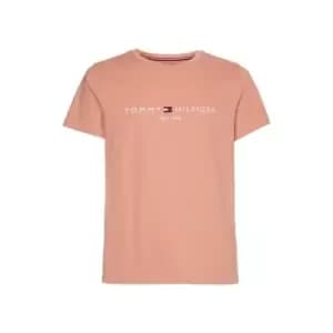 Image of Tommy Hilfiger Logo T Shirt - Pink
