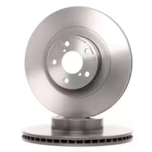 Image of PAIR PAINTED BREMBO BRAKE DISCS 09.9077.11
