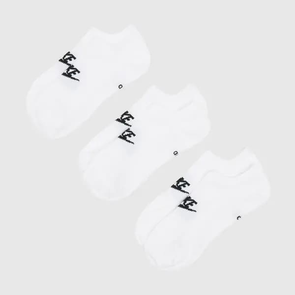 Image of Nike white & Black everyday essential sock 3 pack White and Black UK 5-8