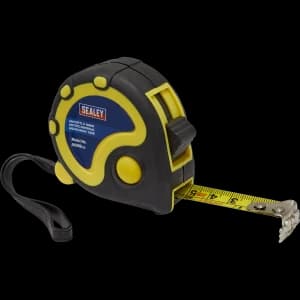Image of Sealey Rubber Jacket Measuring Tape Imperial & Metric 10ft / 3m 16mm