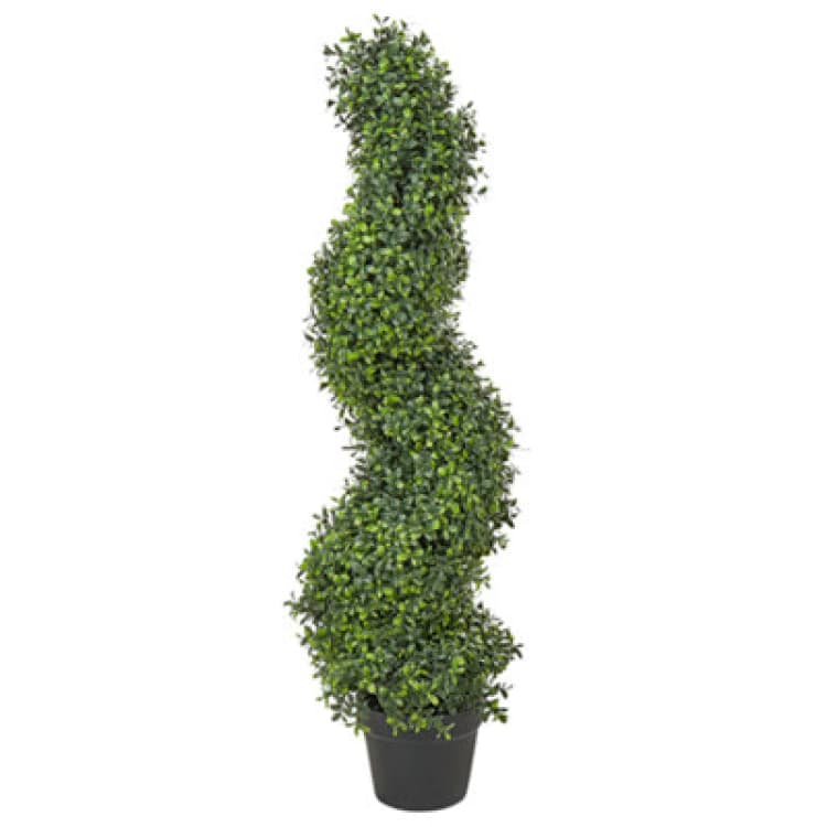 Image of Beliani Artificial Plant Buxus Spiral Tree 98cm Green