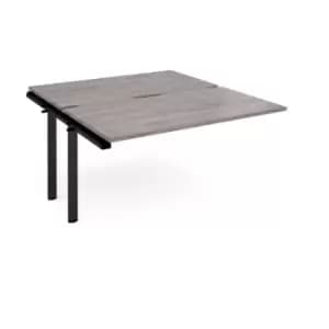 Image of Adapt sliding top add on unit single 1400mm x 1600mm - Black frame and grey oak top