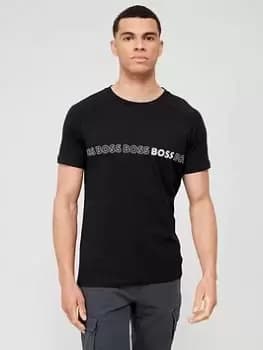 Image of BOSS Swim Slim Fit T-Shirt - Black, Size 2XL, Men