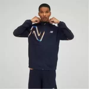 Image of New Balance Impact Jacket Mens - Blue