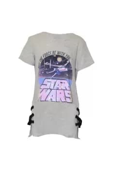 Image of May The Force Be With You Glitter Long T-Shirt