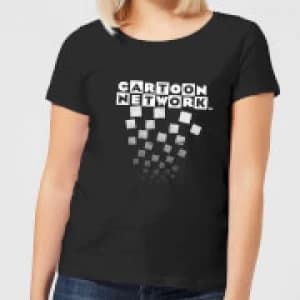 Image of Cartoon Network Logo Fade Womens T-Shirt - Black