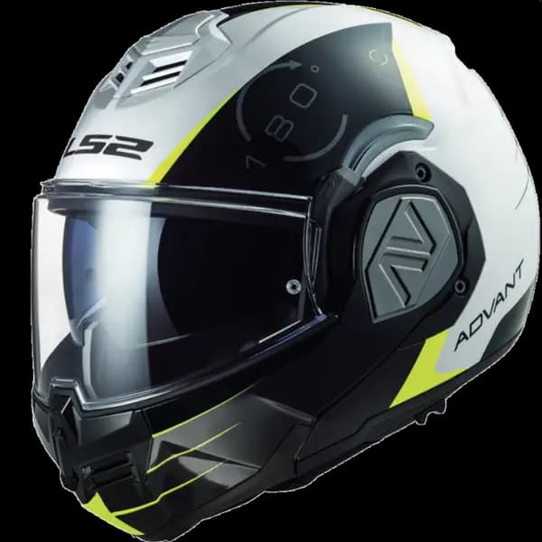 Image of LS2 FF906 Advant Codex White Black Modular Helmet Size XL