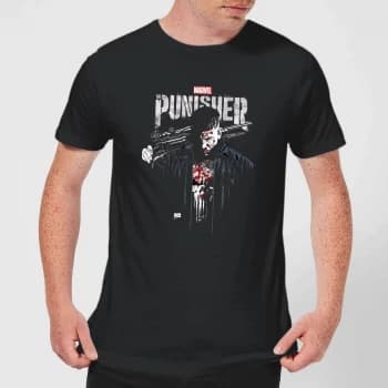 Image of Marvel Frank Castle Mens T-Shirt - Black - 3XL - Black