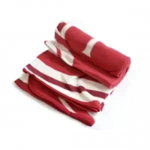Image of Liverpool FC Fleece Blanket (One Size) (Red/White)