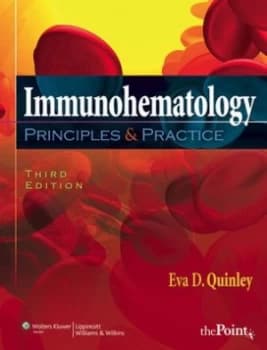 Image of Immunohematology by Eva D. Quinley Hardback
