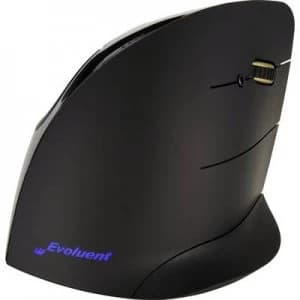 Image of Evoluent Vertical Mouse Cordless Wireless USB Ergonomic mouse Optical Ergonomic Black, Silver