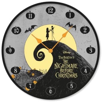 Image of Nightmare Before Christmas (Jack & Sally) Wall Clock