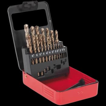 Image of Sealey 19 Piece HSS-Co Drill Bit Set