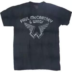 Image of Paul McCartney - Logo Unisex Large T-Shirt - Blue