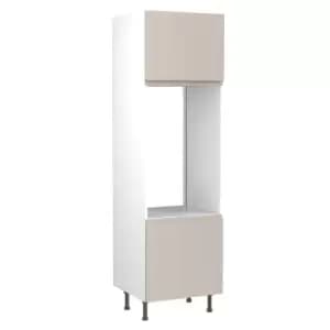 Image of KitchenKIT J-Pull 60cm Double Oven Unit- Matt Light Grey