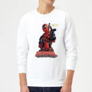 Image of Marvel Deadpool Hey You Sweatshirt - White - M