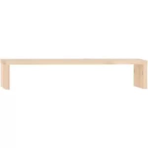 Image of Monitor Stand 50x27x10cm Solid Wood Pine vidaXL - Brown