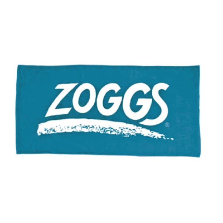 Image of Zoggs Logo Swimming Towel Blue unisex