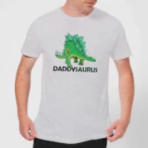 Image of Daddysaurus Mens T-Shirt - Grey - 3XL