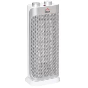 Image of HOMCOM 1000W/2000W Indoor Oscillating Ceramic Space Heater with Adjustable Modes