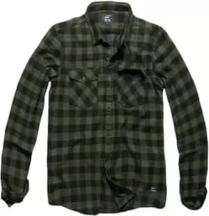 Image of Vintage Industries Harley Shirt, green, Size XL, green, Size XL