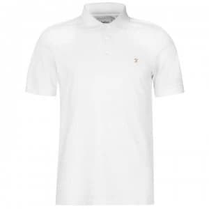 Image of Farah Vintage Blaney Polo - White