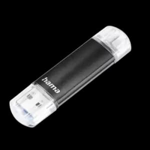 Image of Hama Laeta Twin USB Stick USB 3.0 256GB 40 MB/s Black