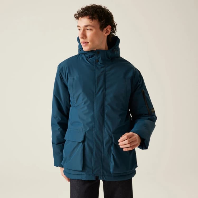 Image of Regatta Regatta Men 'Volter' Heated Jacket in Dark Blue Size: large Dark Blue L Male 5063019771601