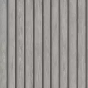 Image of Holden Decor Wood Slat Grey Wallpaper - 10.05m x 53cm