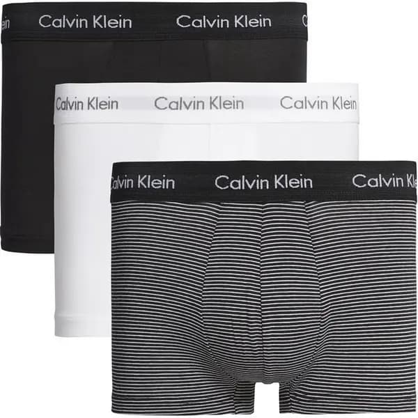 Image of Calvin Klein 3 Pack Low Rise Boxer Shorts Mens Trunks Small Red 42109709350