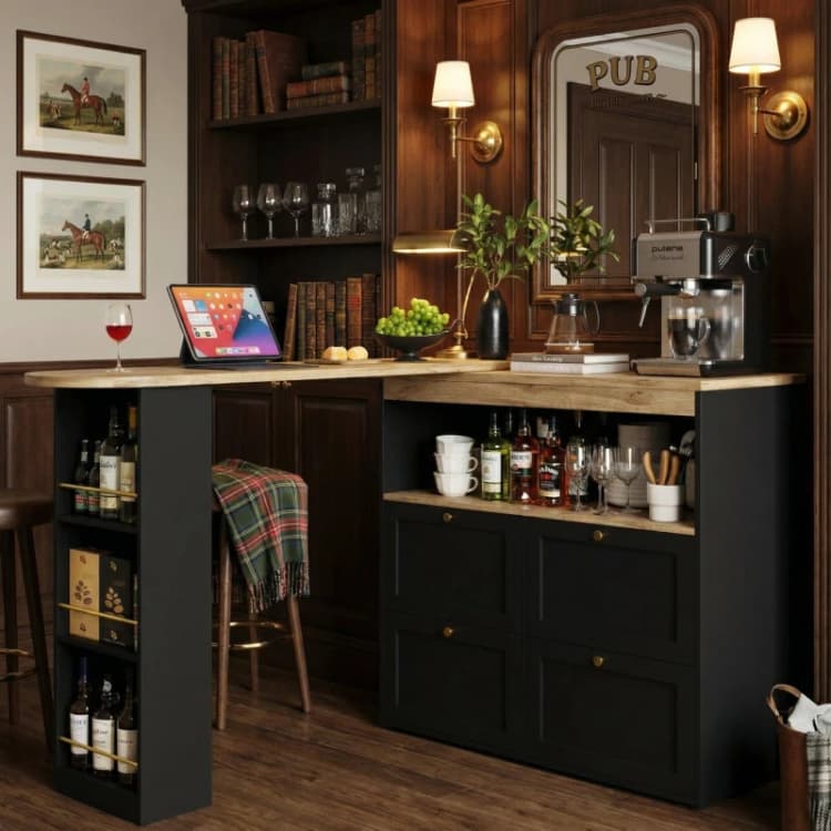 Image of Urban Meuble Modern Black Utility Storage Cabinet Black unisex One Size
