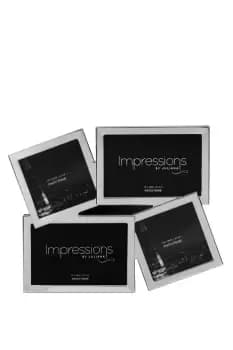 Image of Impressions 4 Aperture Photo Frame - Silver