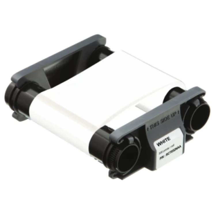 Image of Evolis RCT052NAA Thermal-transfer ribbon white. 500 pages for Evolis E
