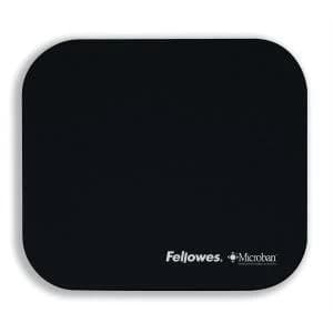 Image of Fellowes Microban Antibacterial Mouse Pad with Non Slip Base Black