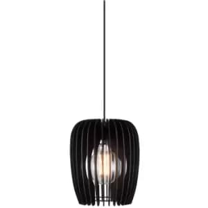 Image of Tribeca 24cm Wire Frame Pendant Ceiling Light Black, E27