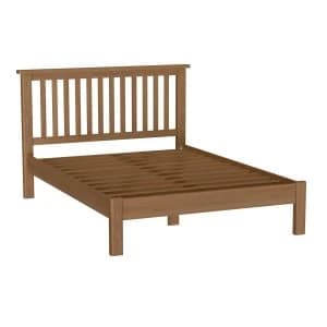 Image of Rosewell Natural Oak King Size Bed Frame