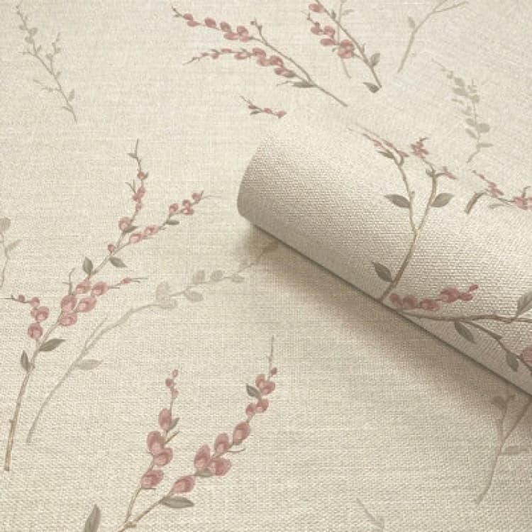 Image of Zambaiti Parati Carmella Floral Trail Pink Wallpaper