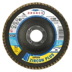 Image of 115X22.23MM Zircon Plus 60 Conical Flap Disc