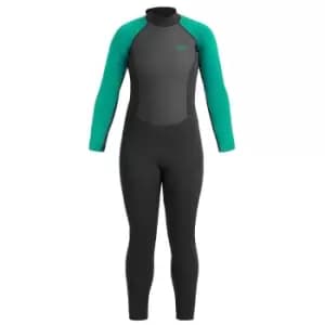 Image of Ub Womens Sailfin Long Wetsuit (small, Black/Aqua)