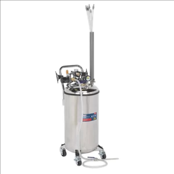 Image of Genuine SEALEY TP201 Fuel Tank Drainer 90ltr Stainless Steel
