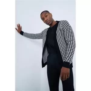Image of I Saw It First Black Long Sleeve Knitted Fairisle Cardigan - Black