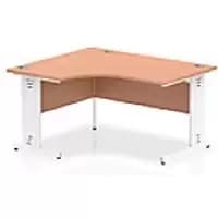 Image of dynamic Left-hand Desk Impulse ICDLW14WBCH Beech 1400 mm x 25mm x 730 mm